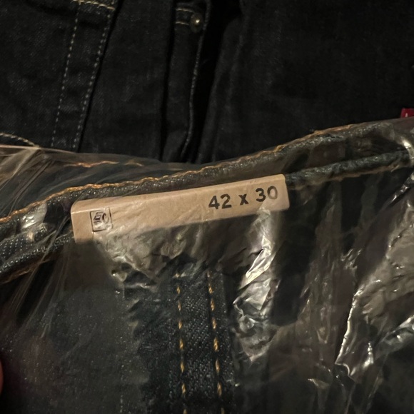 Levi’s, dark blue 513 Slim Straight jeans. NWT 42x30 - Picture 8 of 10